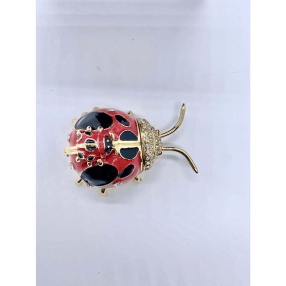 Taylor Avedon Ladybug Jewelry /Trinket Box - Picture 3 of 5